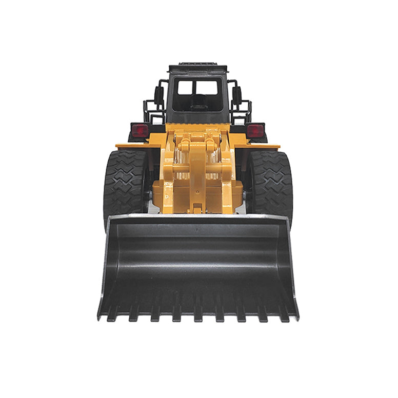 Activity Toys: Remote Control Model Bulldozer Truck (Yellow), Driving Cab and Scoop