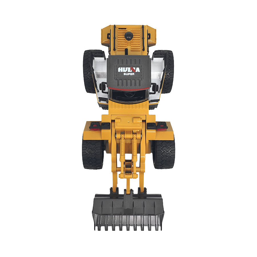 Activity Toys: Remote Control Model Bulldozer Truck (Yellow), Driving Cab and Scoop