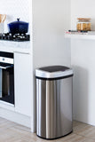 Automatic Bins: 50L Stainless Steel Motion Sensor Rubbish Bin