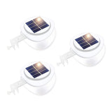 Outdoor Lights: Solar Multipurpose Light (3-Piece, White) w/ Screw & Mount, Energy-Saving