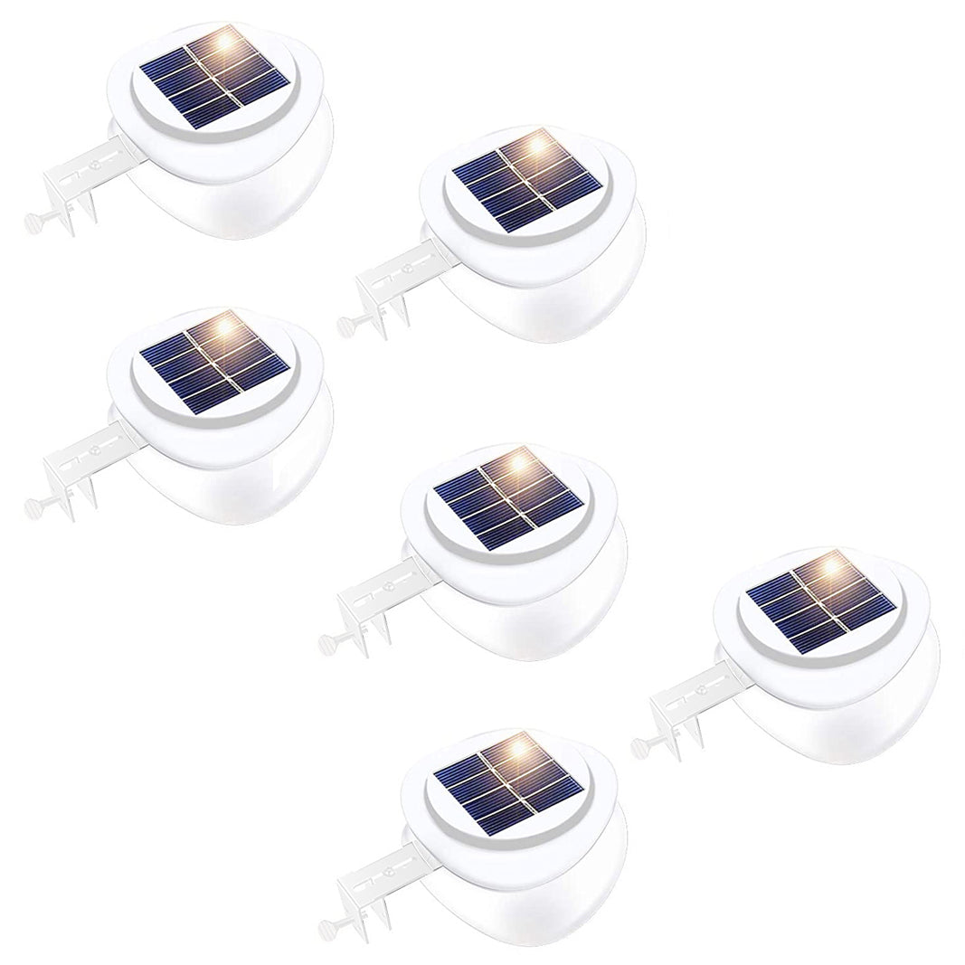 Outdoor Lights: Solar Multipurpose Light (6-Piece, White) w/ Screw & Mount, Energy-Saving