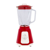 Food Mixers & Blenders: 500W Glass Blender with Two Adjustable Speeds 1.5L - Red