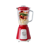 Food Mixers & Blenders: 500W Glass Blender with Two Adjustable Speeds 1.5L - Red