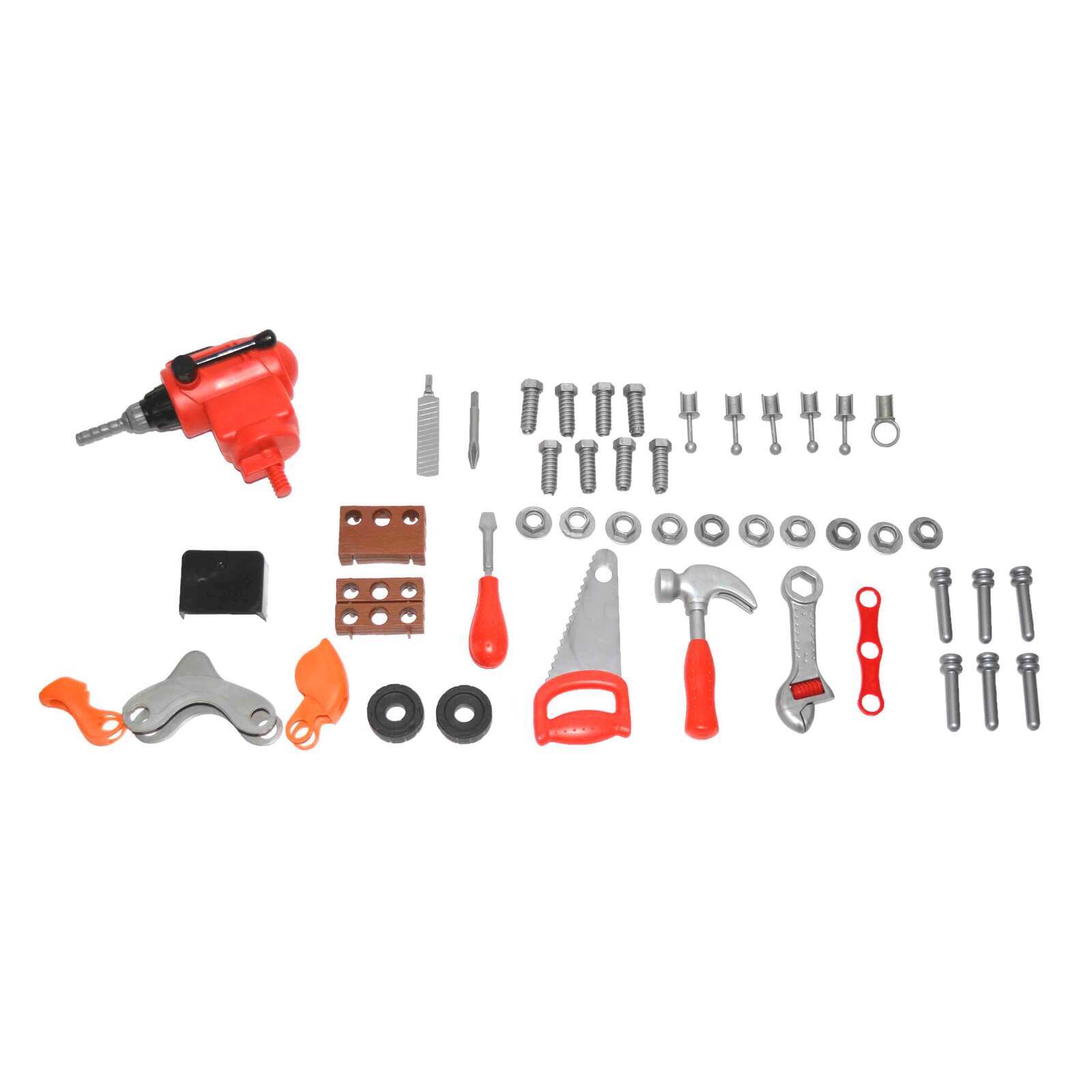 Pretend Play: Children's Tool Workbench Playset w/ Toy Tools & Accessories