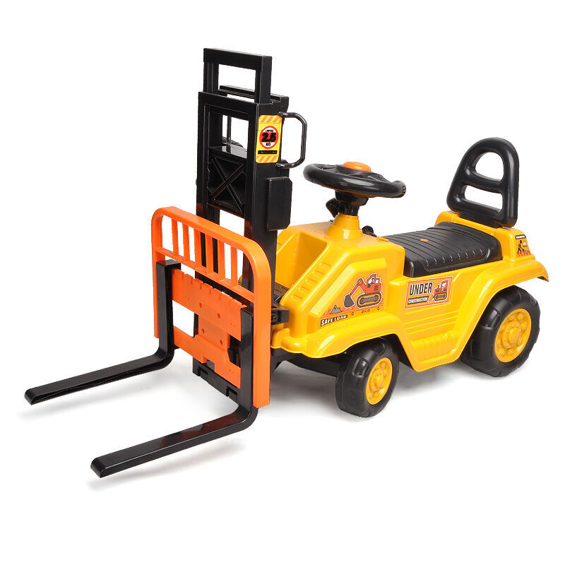 Ride On Cars: Kids Manual Forklift Ride-On with Working Mast Lift and Pallet