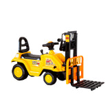 Ride On Cars: Kids Manual Forklift Ride-On with Working Mast Lift and Pallet