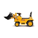 Ride On Cars: Ride-on Children's Digger (Yellow) w/ Interactive Gear Stick & Scoop