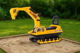 Ride On Cars: Ride-on Children's Excavator w/ Sturdy Track and Dual Operation Levers to Scoop
