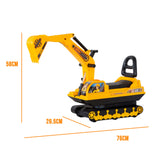 Ride On Cars: Ride-on Children's Excavator w/ Sturdy Track and Dual Operation Levers to Scoop