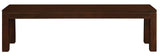 Dining Set: Tilda Solid Mahogany Timber Bench (Mahogany)
