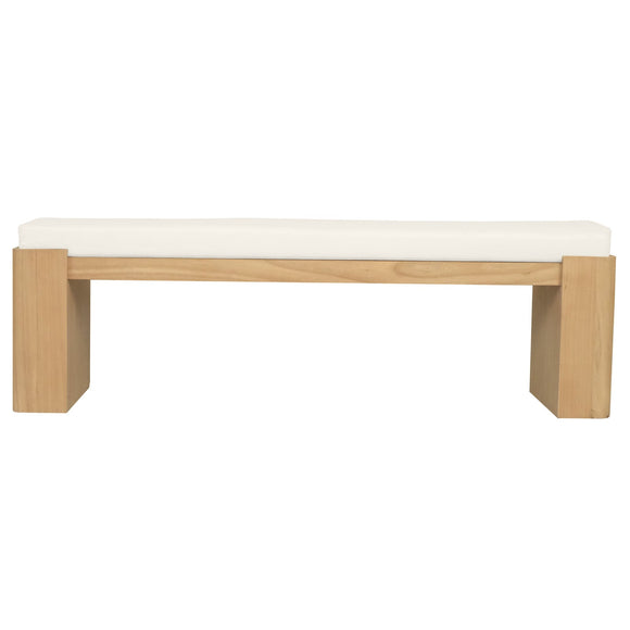Adelle Solid Mindi Timber Bench - Large (Natural)