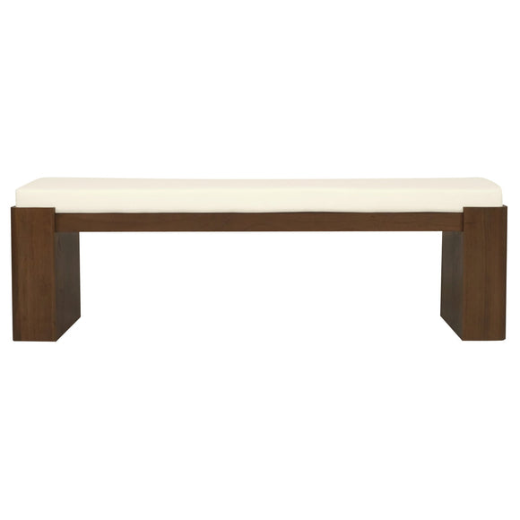 Adelle Solid Mindi Timber Bench - Large (Walnut)