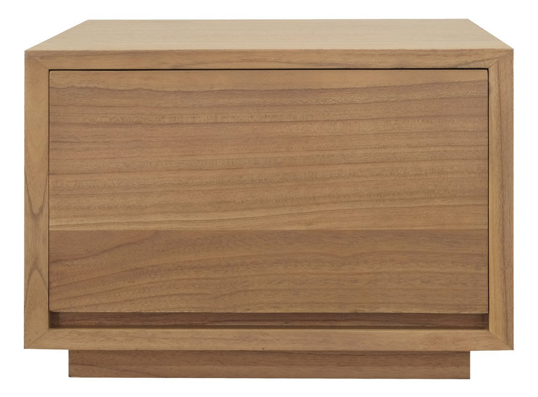 Bedside Tables: Oscar 1 Drawer Low Bedside Table (Natural)