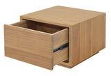 Bedside Tables: Oscar 1 Drawer Low Bedside Table (Natural)