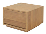 Bedside Tables: Oscar 1 Drawer Low Bedside Table (Natural)