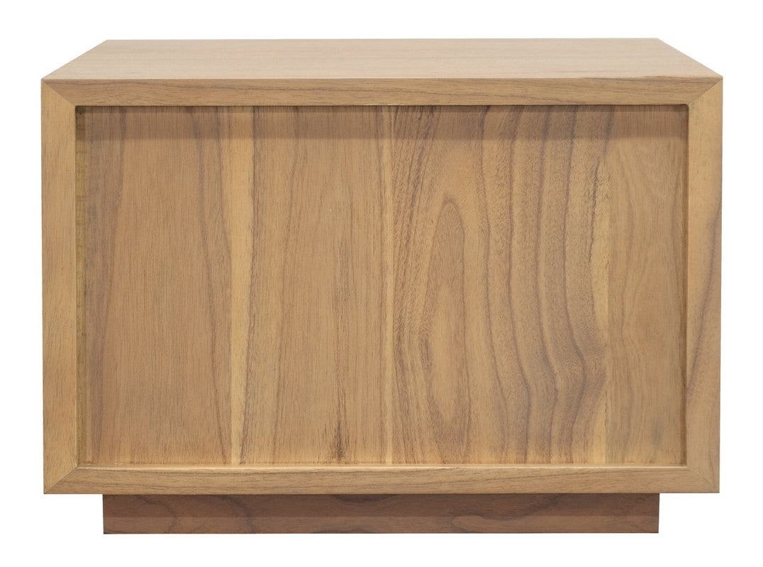 Bedside Tables: Oscar 1 Drawer Low Bedside Table (Natural)