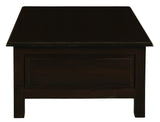 Coffee Tables: Tasmania 4 Drawer Straight Leg Coffee Table (Chocolate)