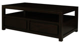 Coffee Tables: Amsterdam 4 Drawer Coffee Table (Chocolate)