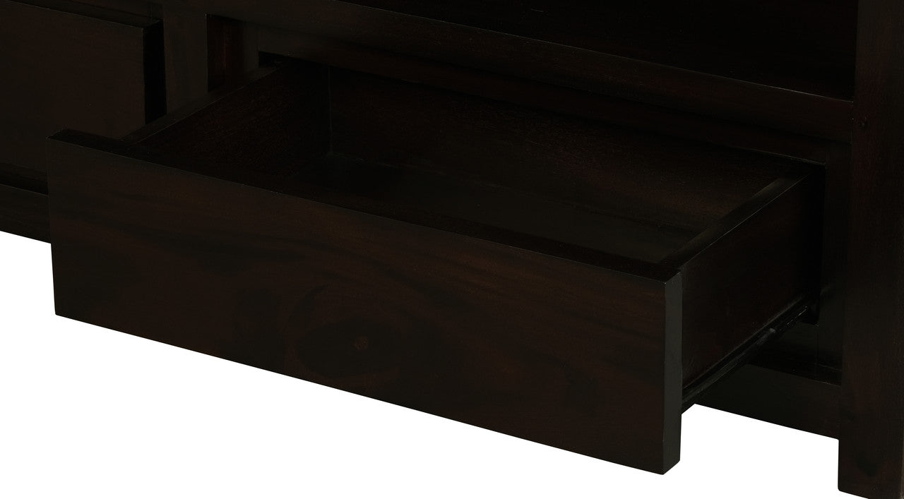 Coffee Tables: Amsterdam 4 Drawer Coffee Table (Chocolate)
