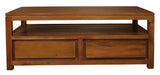 Coffee Tables: Amsterdam 4 Drawer Coffee Table (Light Pecan)