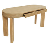 Desks: Brentwood 2 Drawer Oval Desk (Natural)