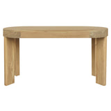 Desks: Brentwood 2 Drawer Oval Desk (Natural)