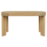 Desks: Brentwood 2 Drawer Oval Desk (Natural)