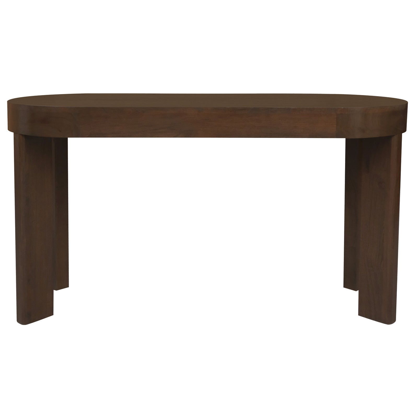 Desks: Brentwood 2 Drawer Oval Desk (Walnut)