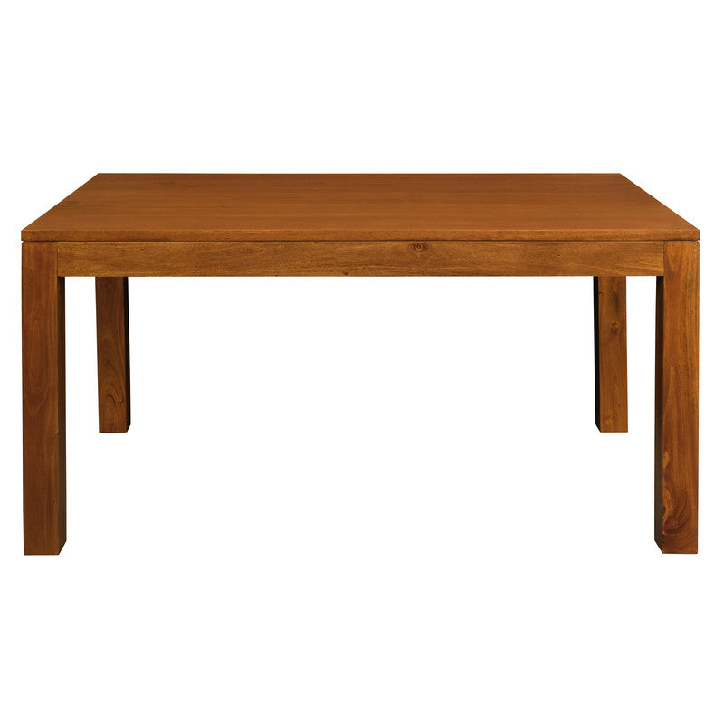 Dining Tables: Amsterdam Solid Mahogany Timber Dining Table 120 x 70 cm (Light Pecan)