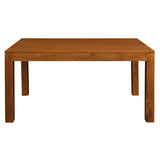 Dining Tables: Amsterdam Solid Mahogany Timber Dining Table 120 x 70 cm (Light Pecan)