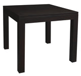 Dining Tables: Amsterdam Solid Mahogany Timber Dining Table 90 x 90 cm (Chocolate)