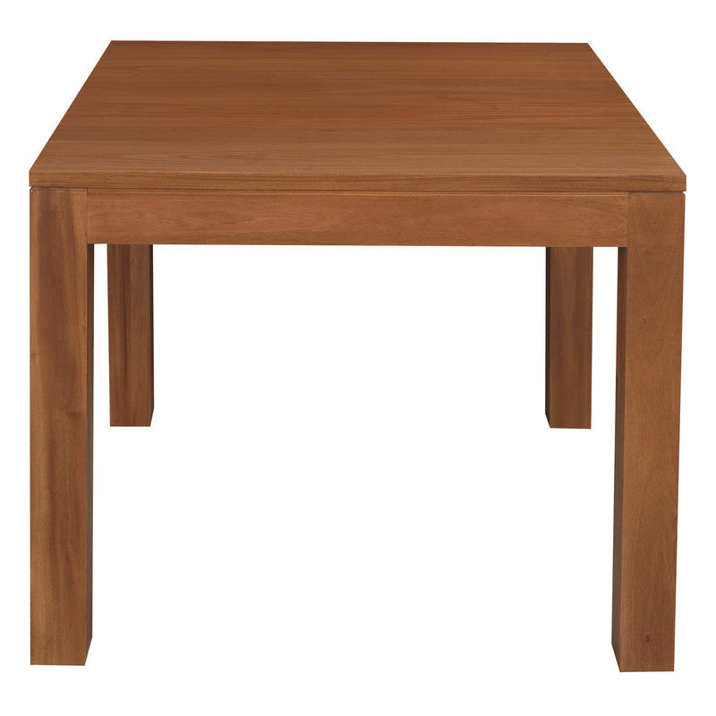 Dining Tables: Amsterdam Solid Mahogany Timber Dining Table 90 x 90 cm (Light Pecan)