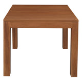 Dining Tables: Amsterdam Solid Mahogany Timber Dining Table 90 x 90 cm (Light Pecan)