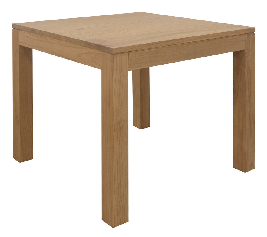 Dining Tables: Amsterdam Solid Mindi Timber Dining Table 90 x 90 cm (Natural)