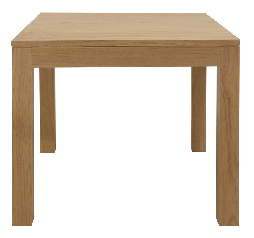 Dining Tables: Amsterdam Solid Mindi Timber Dining Table 90 x 90 cm (Natural)