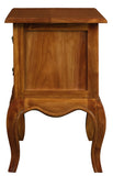 Bedside Tables: French Provincial 2 Drawer Side Table (Light Pecan)