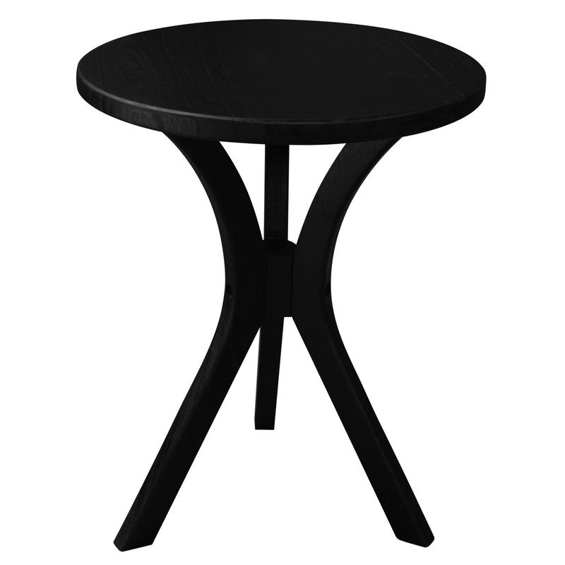 Side Tables: Gatsby Round Side Table - Small (Black)