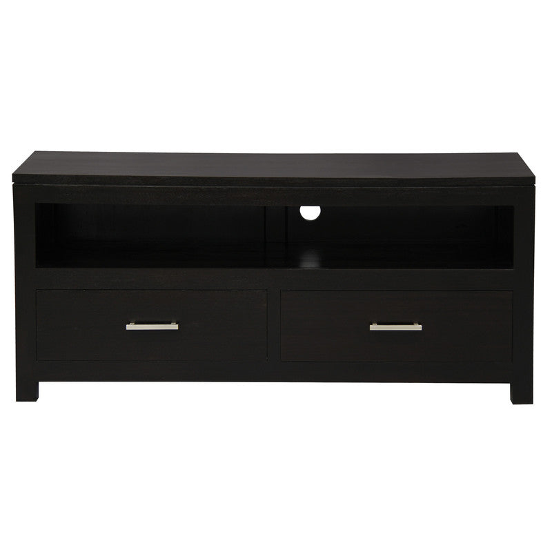Bedside Tables: Paris 2 Drawer Entertainment Unit (Chocolate)