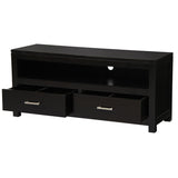 Bedside Tables: Paris 2 Drawer Entertainment Unit (Chocolate)