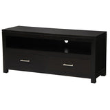 Bedside Tables: Paris 2 Drawer Entertainment Unit (Chocolate)