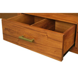TV Units: Paris 2 Drawer Entertainment Unit (Light Pecan)