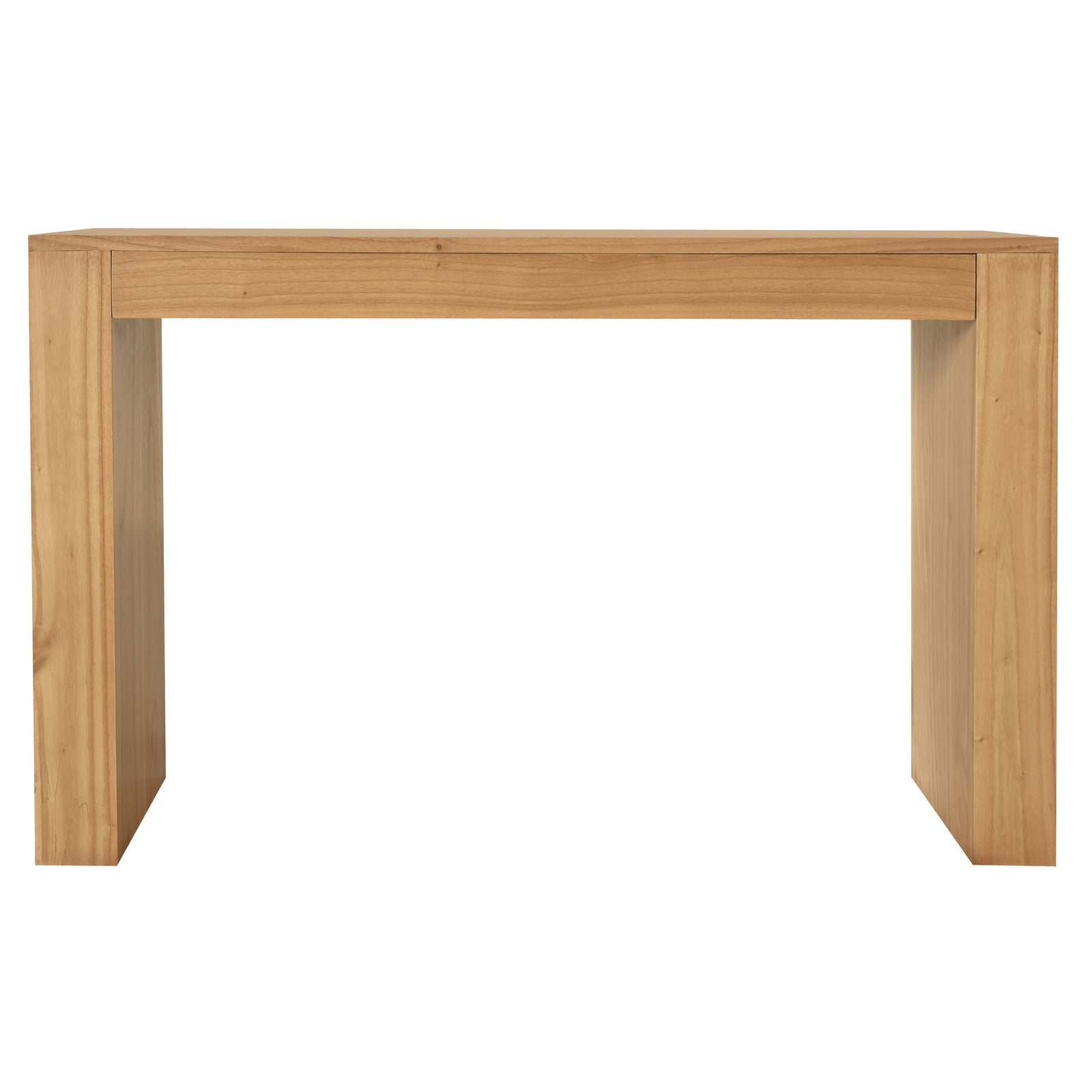 Side Tables: Hudson Solid Mindi Console Table (Natural)