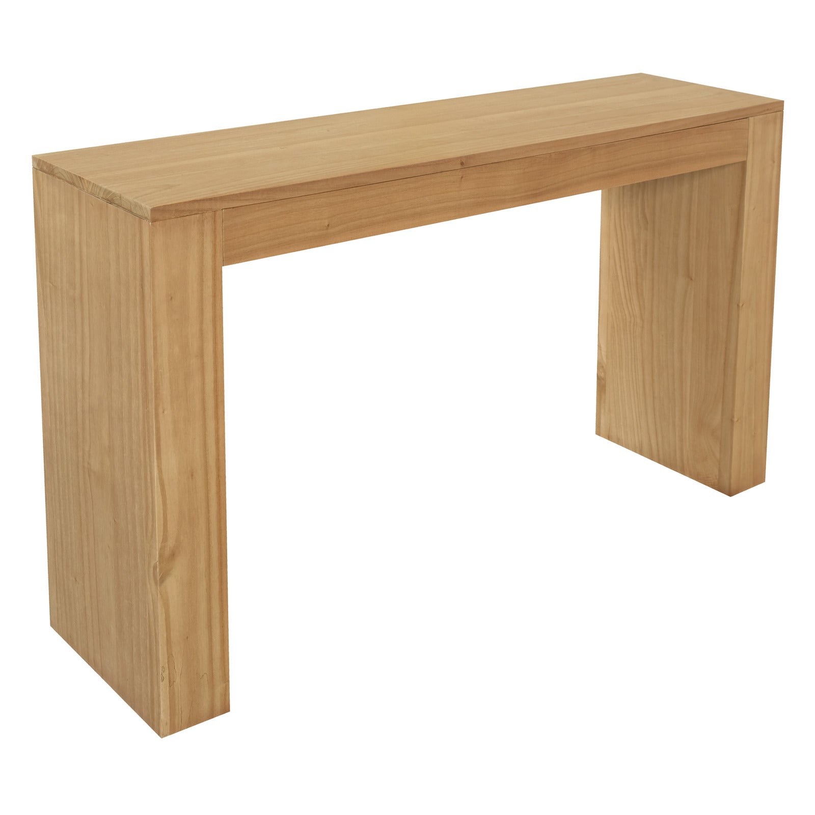 Side Tables: Hudson Solid Mindi Console Table (Natural)