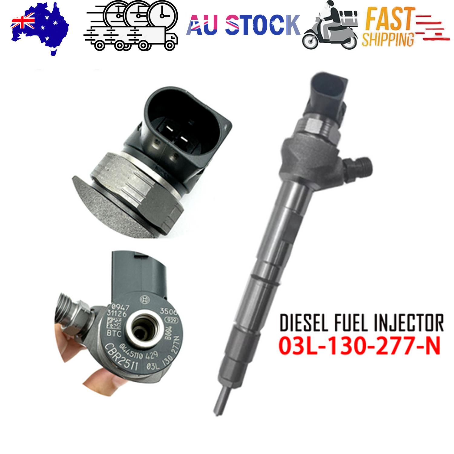 Automotive Parts: NEW Diesel TN5 Fuel Injector 03L130277R For 2012-2015 2.0L VW Volkswagen Passat