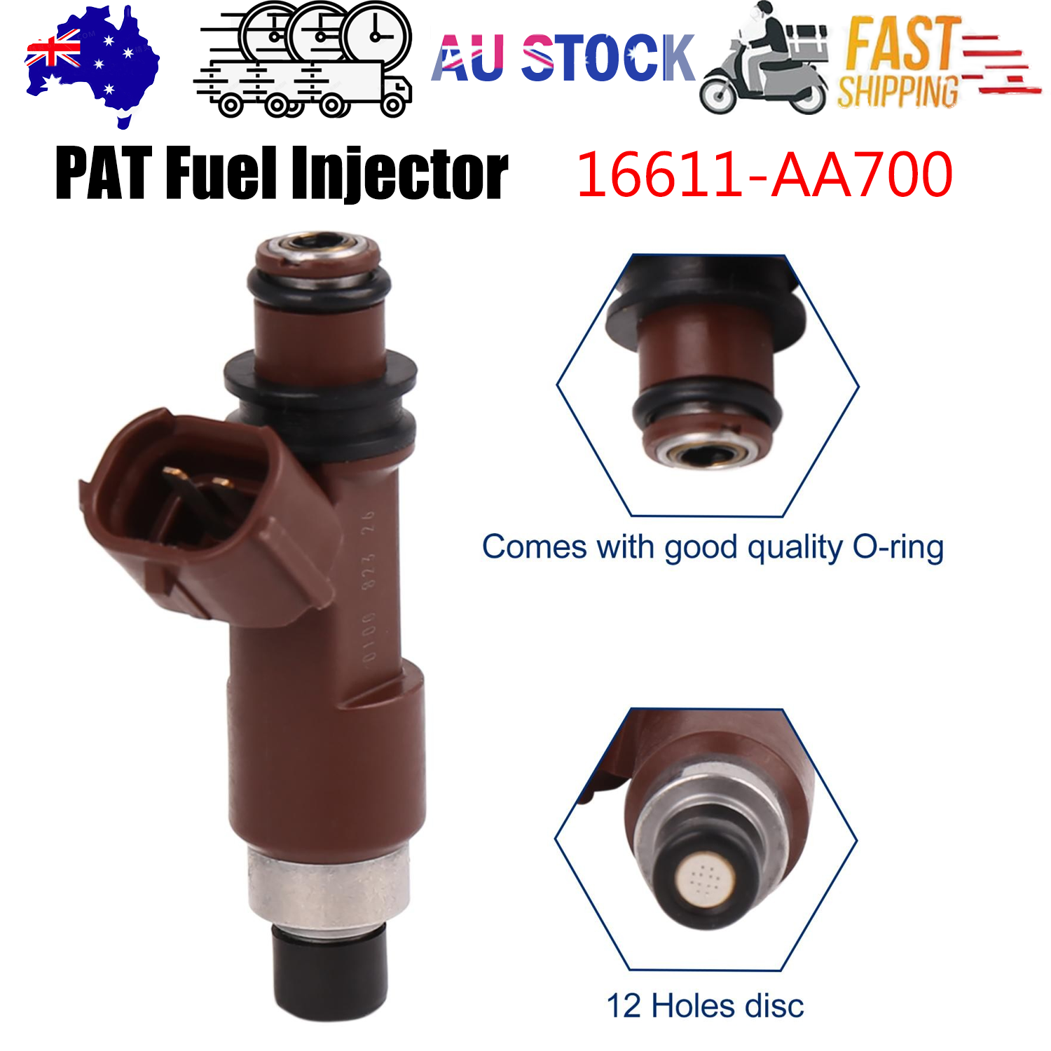 Automotive Parts: PAT Fuel Injector For Subaru Legacy BP/BL B13 3.0L EZ30D 4D Wagon/Sedan AU