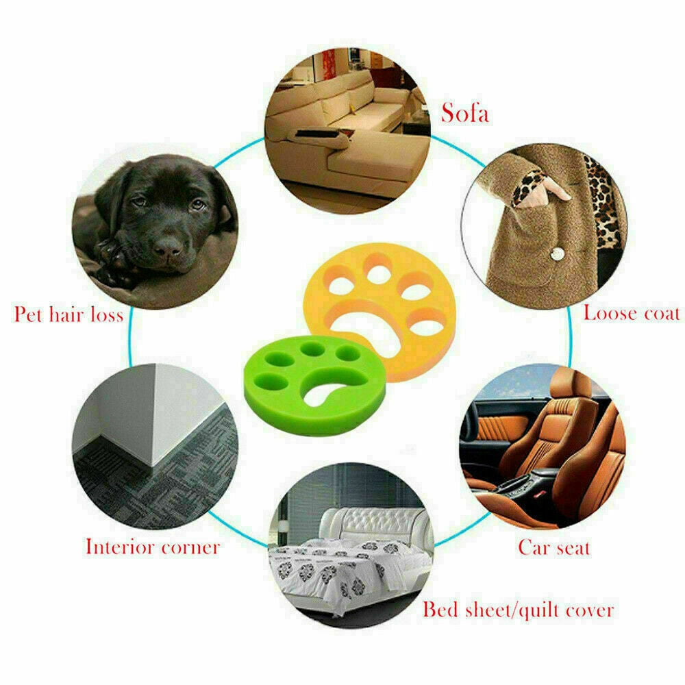 Pet Cleaning Supplies: 2Pcs Pet Hair Remover Floating Fur Catcher Laundry Lint Dog Cat Washing Machine