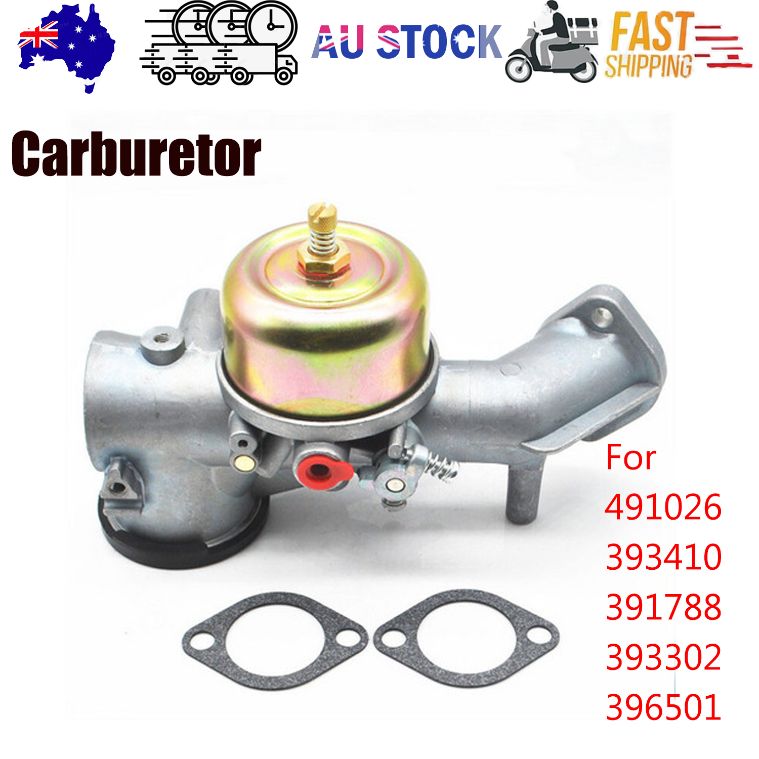 Automotive Parts: Carburetor For Briggs & Stratton 12HP Engine 491026 393410 391788 393302 396501