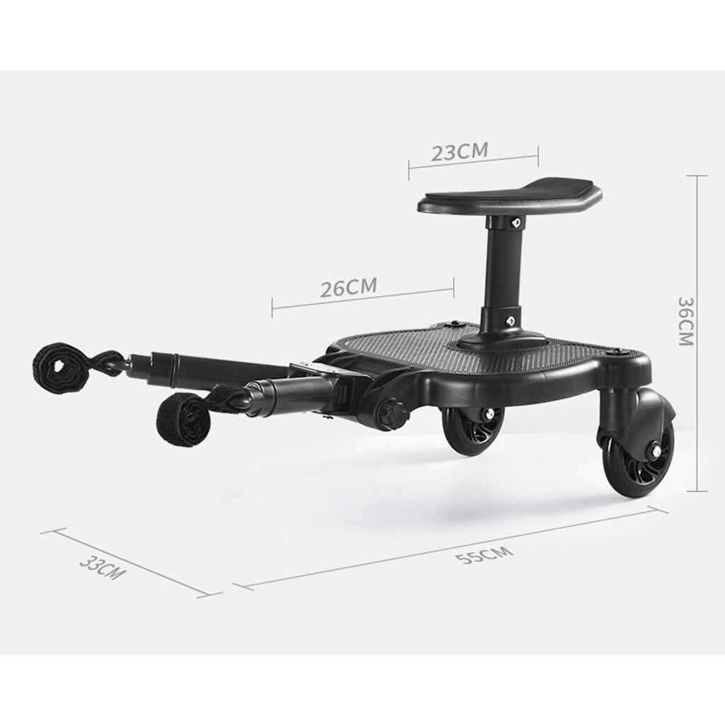 Stroller & Pram Accessories: Baby Jogger Glider Board 2 in 1 Kid Stroller Board with Dismountable Seat AU black wheel