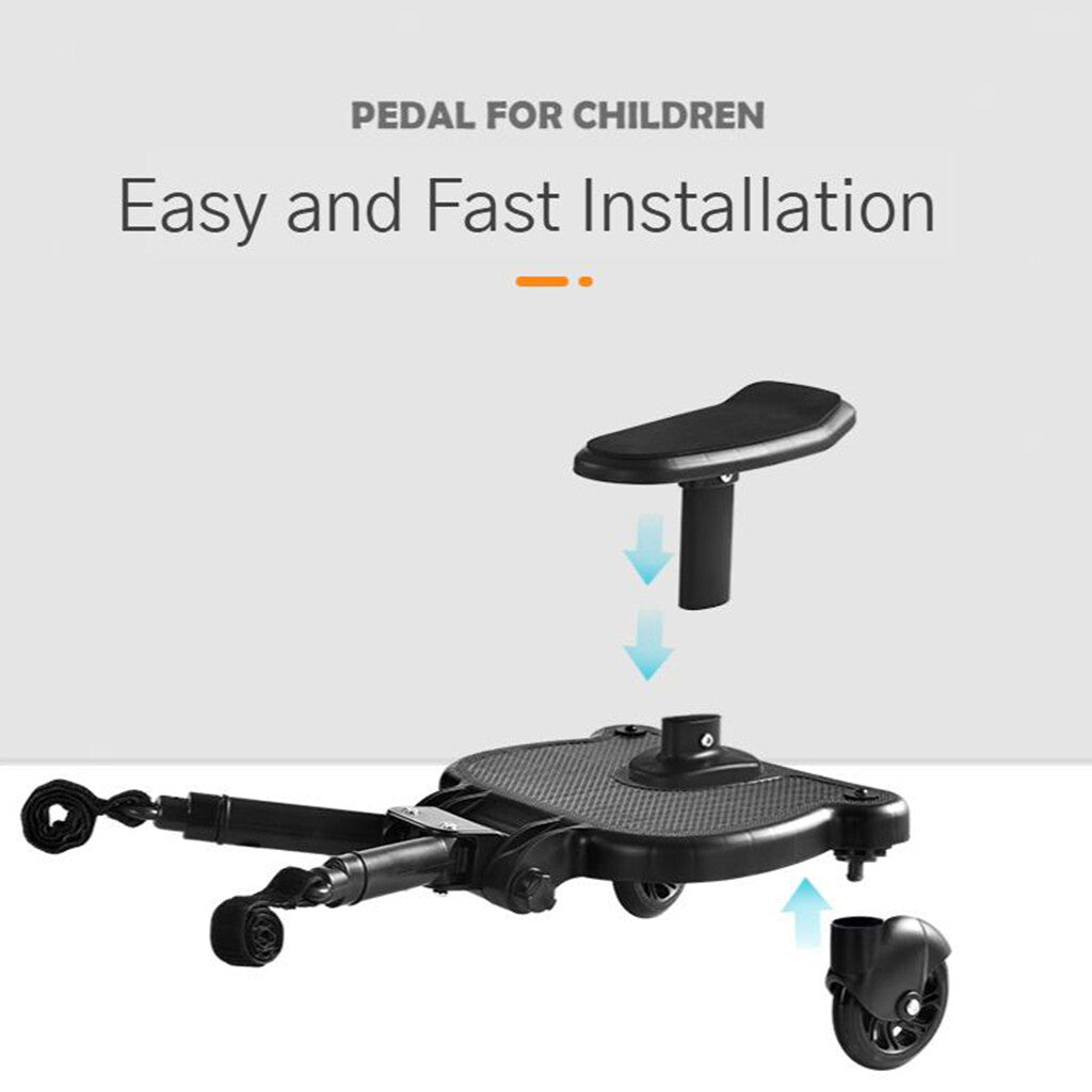 Stroller & Pram Accessories: Baby Jogger Glider Board 2 in 1 Kid Stroller Board with Dismountable Seat AU black wheel