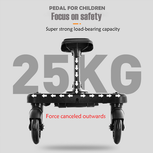 Stroller & Pram Accessories: Baby Jogger Glider Board 2 in 1 Kid Stroller Board with Dismountable Seat AU black wheel